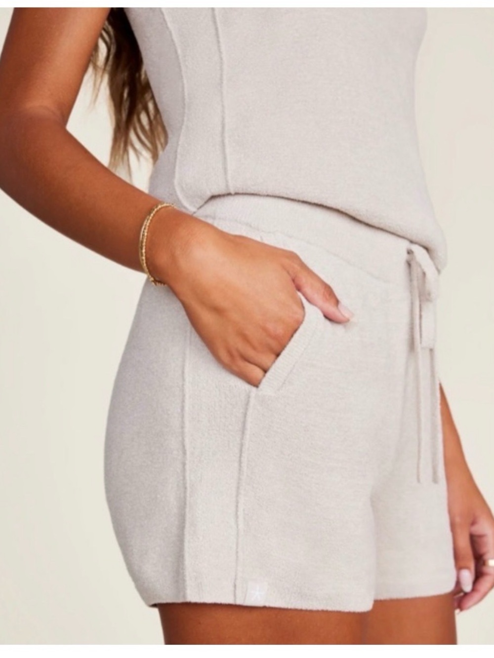Barefoot Dreams CozyChic Ultra Lite Rib Inset Shorts XS